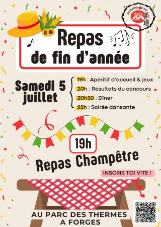 Image de l'actu 'Repas de fin d'année du club le 5 juillet'