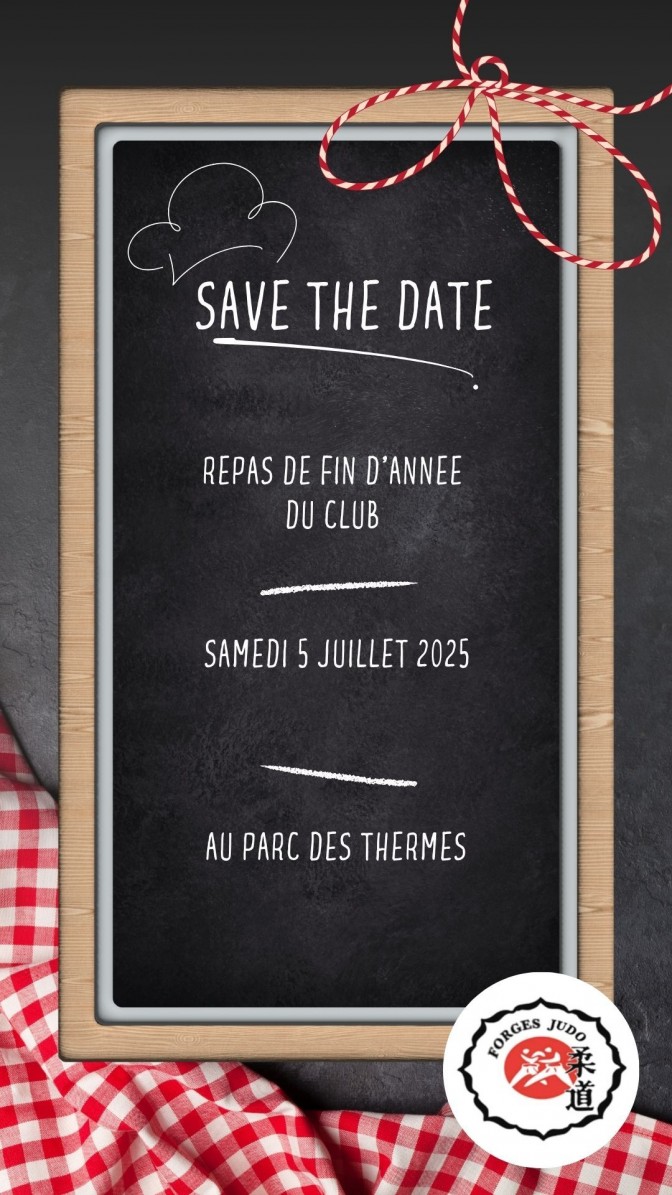Image de l'actu 'SAVE THE DATE !! repas de fin d'année du club le 5 juillet'