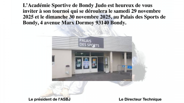 Tournoi de l’Académie Sportive de Bondy Judo